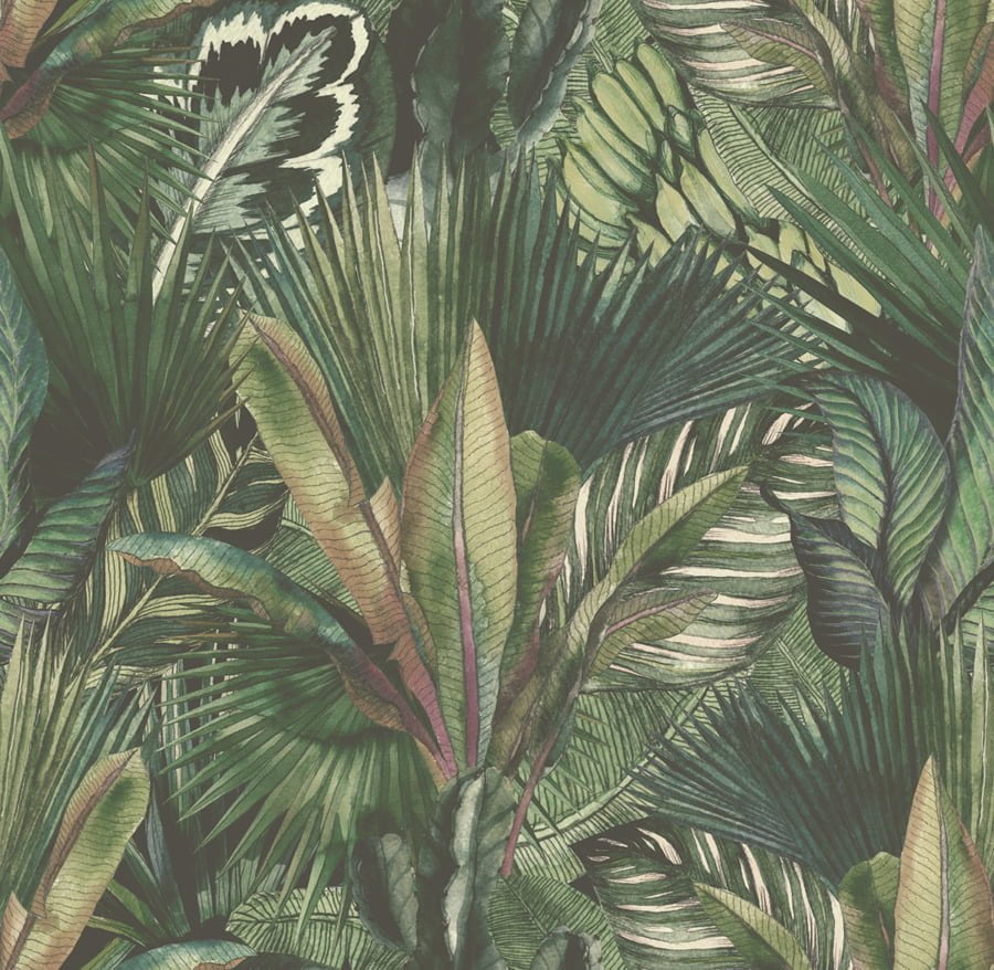 Tropisches grünes Blatt Wandbild "Tropical Bouquet" für die Küche - Hauptbild Nummer 2