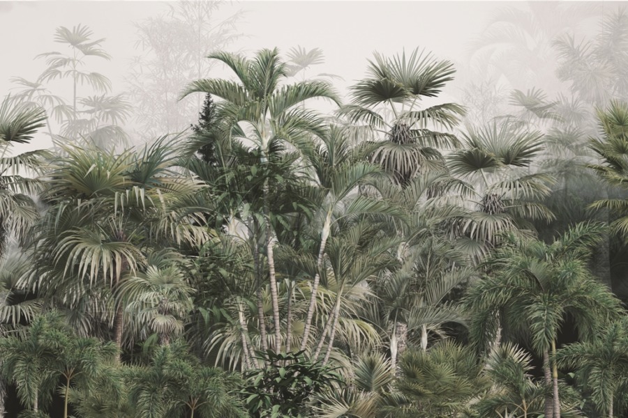 Wildbusch Illustration Fototapete Dichte tropische Vegetation - Bild Nummer 2