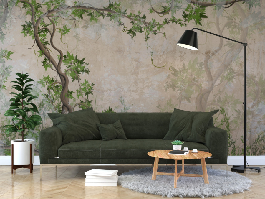 Fototapete mit exotischem Motiv Liana grün - Hauptproduktbild