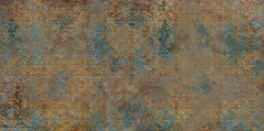 Fototapeta z motywem geometrycznym Żółta i Niebieska Mozaika - zdjęcie numer 2