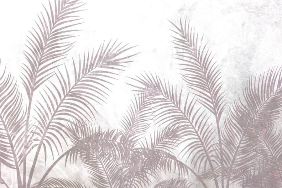 Fototapete mit exotischem Motiv in leuchtenden Farben Warm Palm Plume - Bild Nummer 2