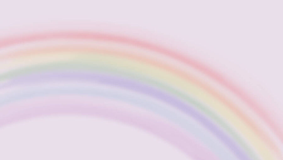 Wandbild in sanften Rosatönen und anderen Pastellfarben Unscharfer Regenbogen - Bild Nummer 2