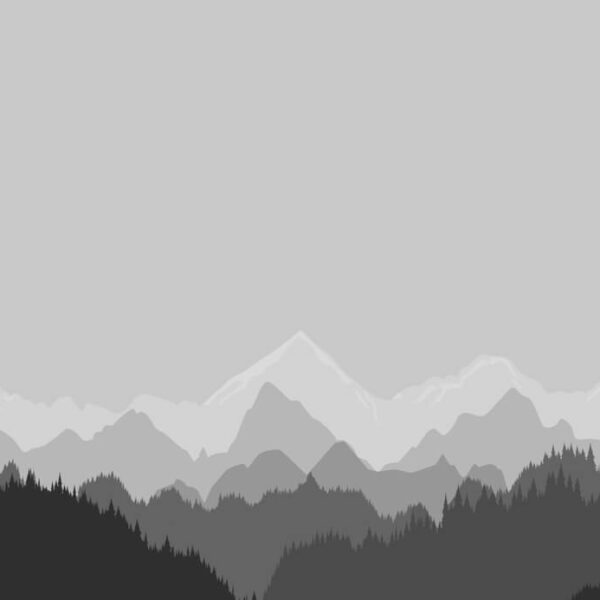 Fototapete Berge in Grau