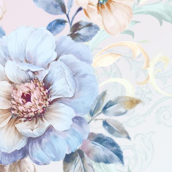 Fototapete Blaue Blume