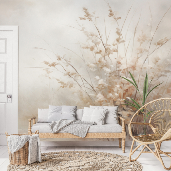 Misty View in Beige Tapete