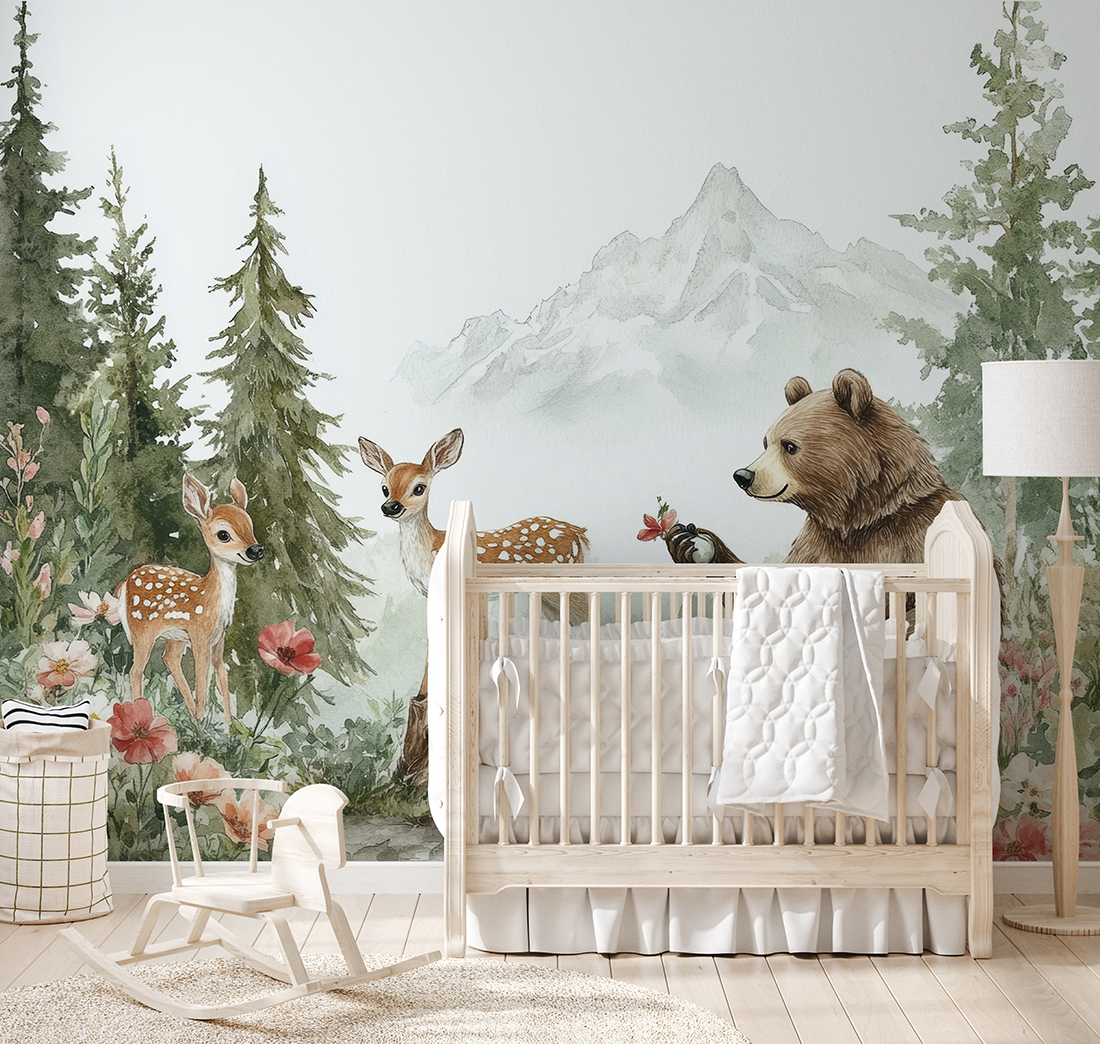 Wandmalerei Waldfreunde