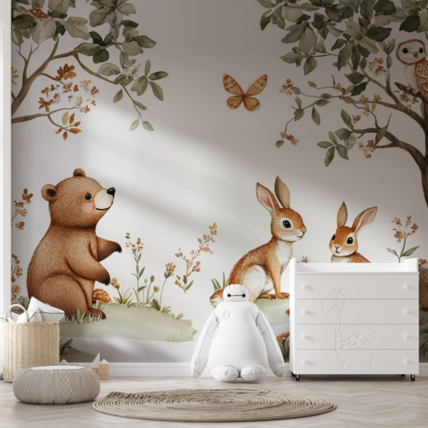 Hintergrundbild Tiere auf einer Lichtung