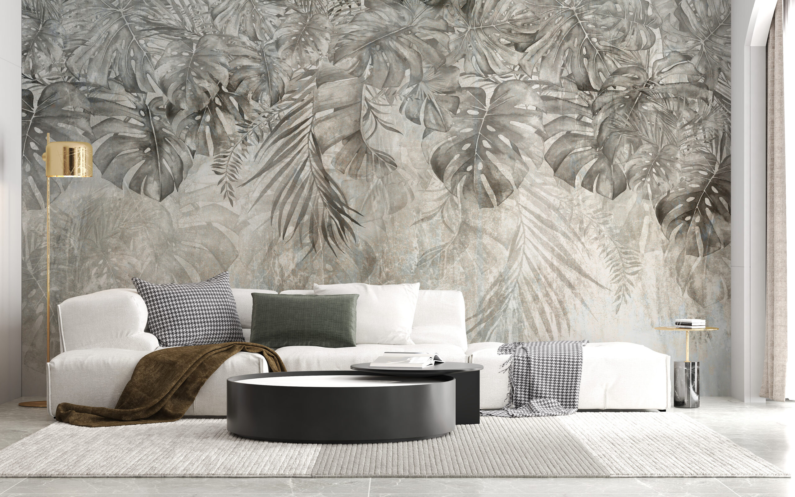 Fototapete mit Monstera-Blättern