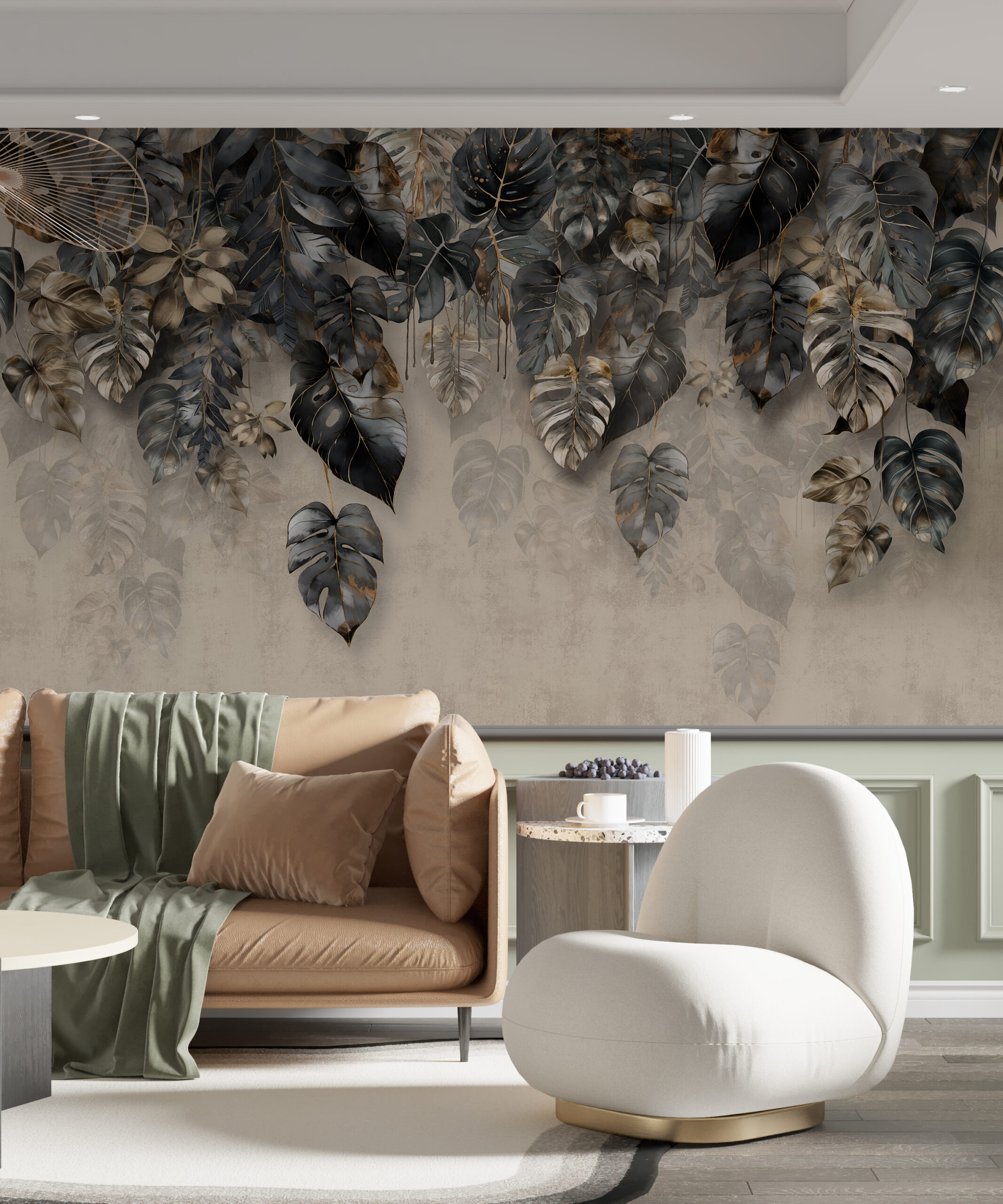 Fototapete Hängende Blätter