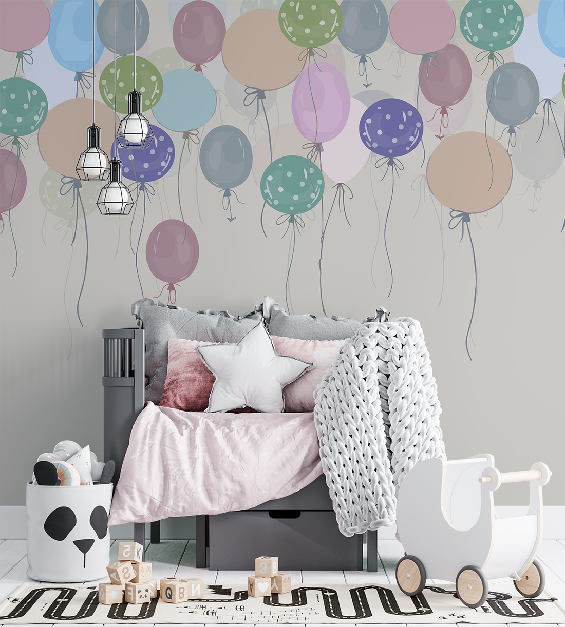 Fototapete Bunte Luftballons