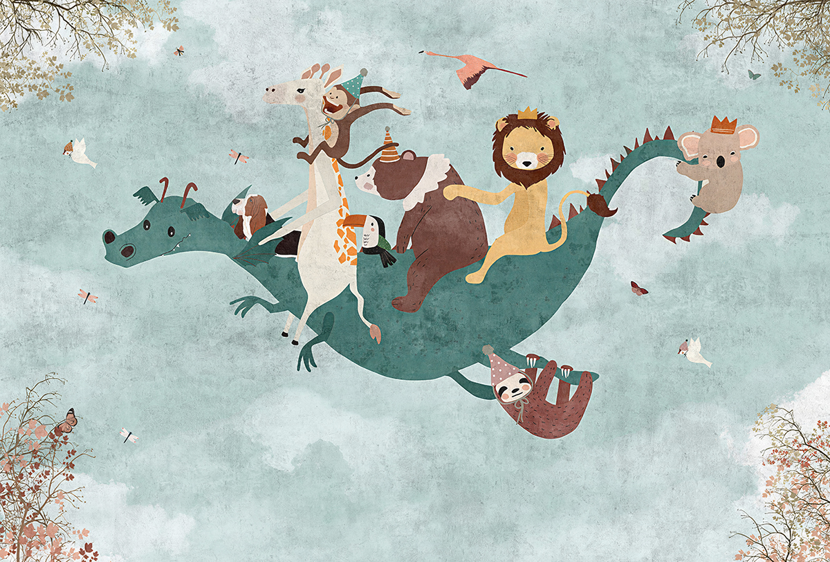 Mural,Wallpaper.,Wallpapers,For,Kids.,Wallpaper,For,Children's,Room,With