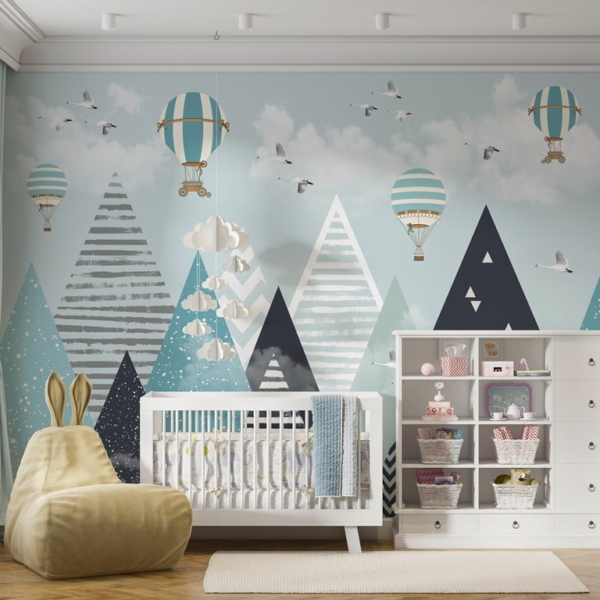 Hintergrundbild Ballons über den Blauen Bergen