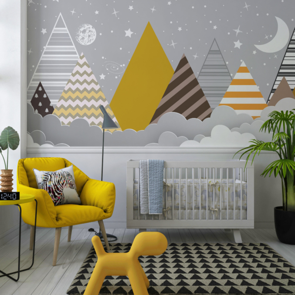 Fototapete Bunte Berge