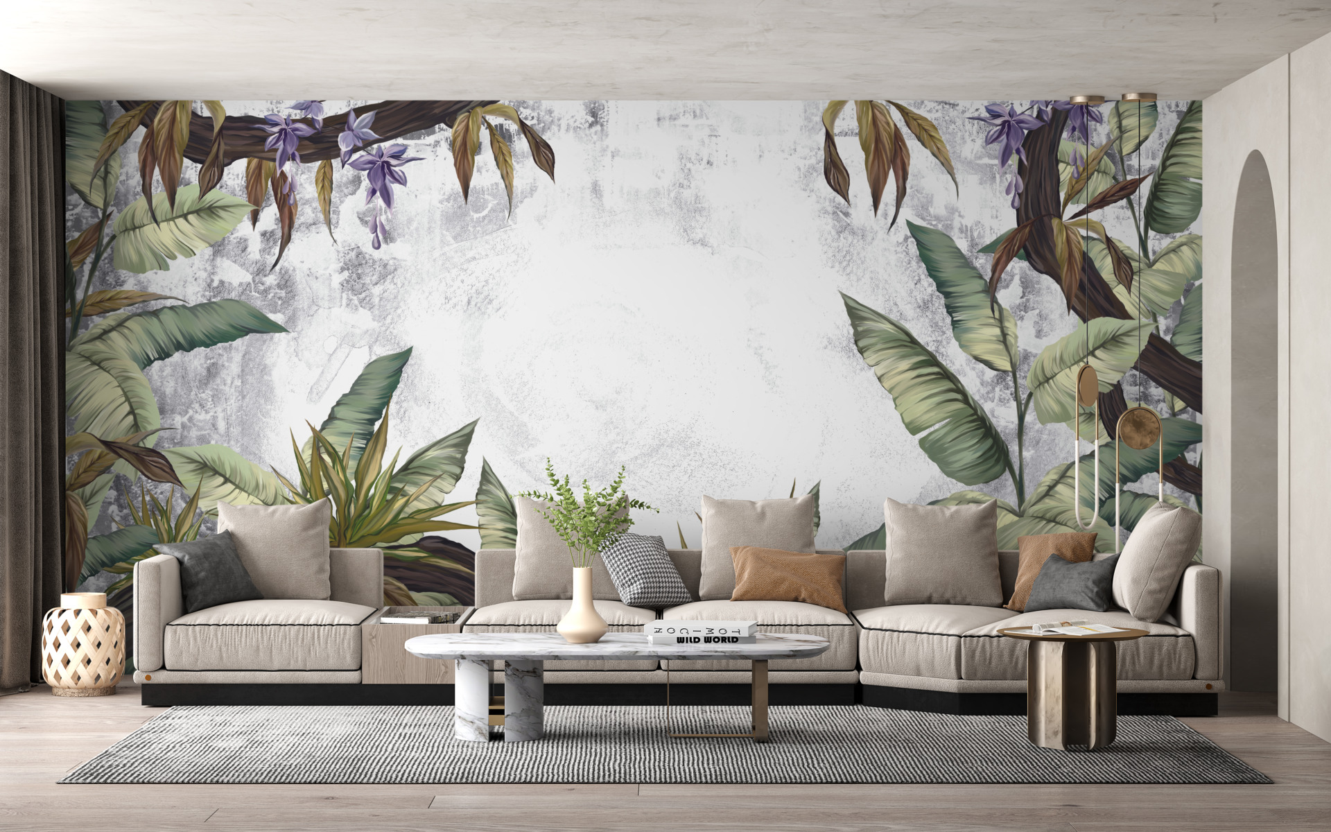 Wandbild Weißer Fleck in den Tropen