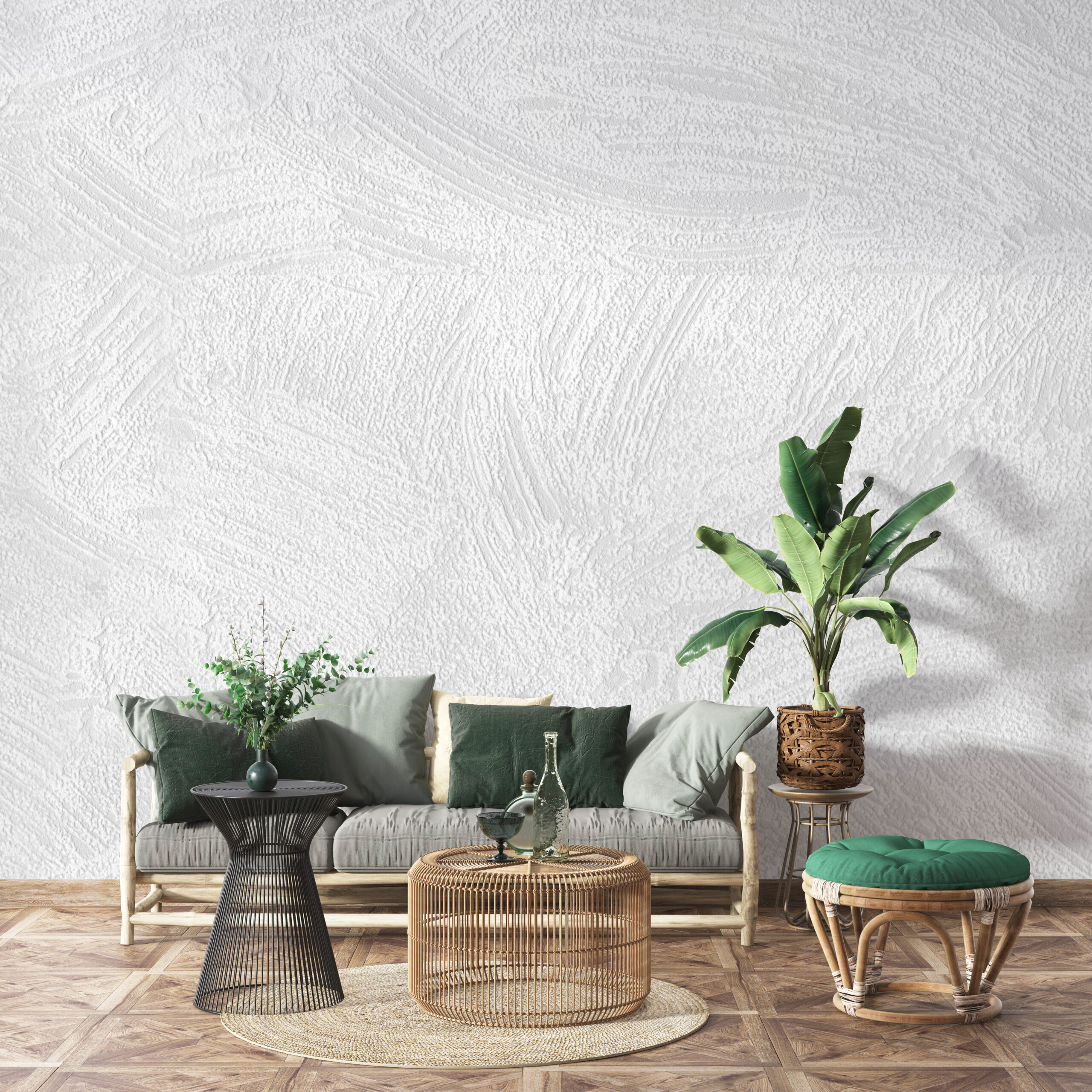 Wandmalerei Weiße Struktur