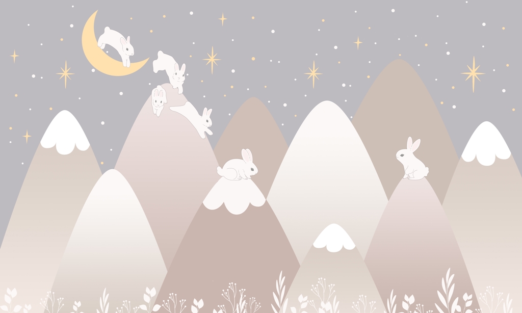 Fototapeta-Biale-Kroliczki-w-Gorach_2208319003-1