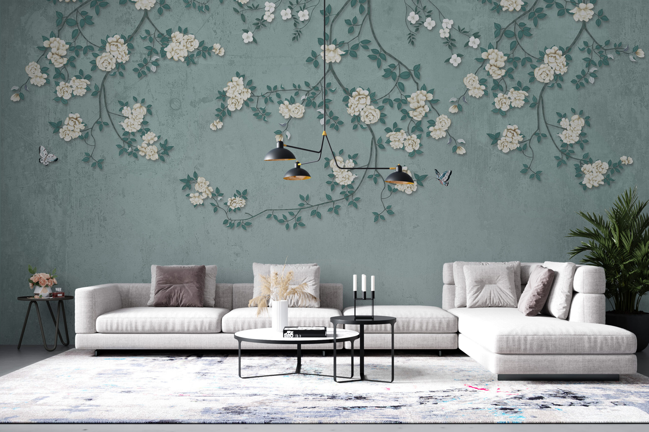 Fototapete Weiße Rosen