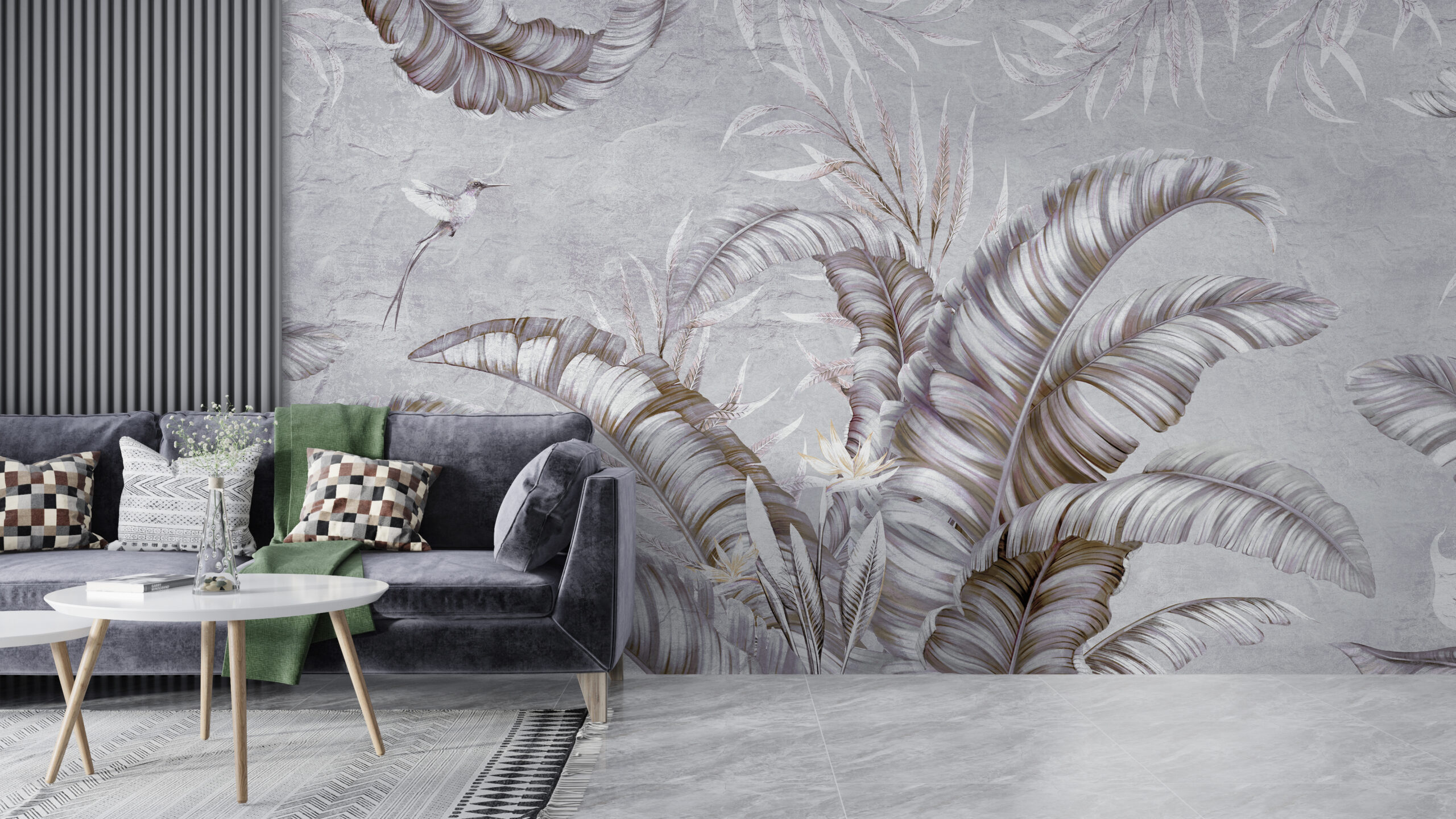 Photomural Glow of the Leaf Feathers