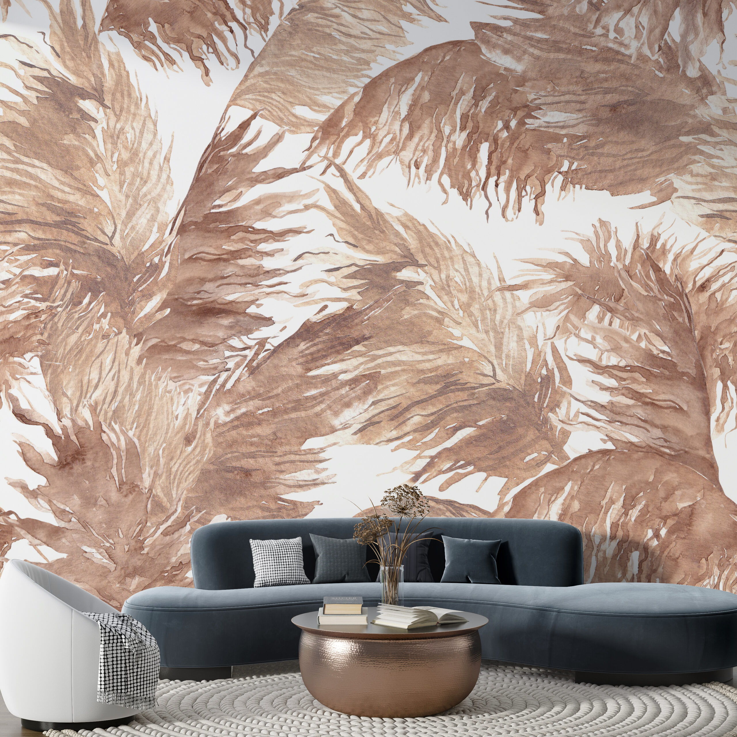 Fototapete Braune Blätter