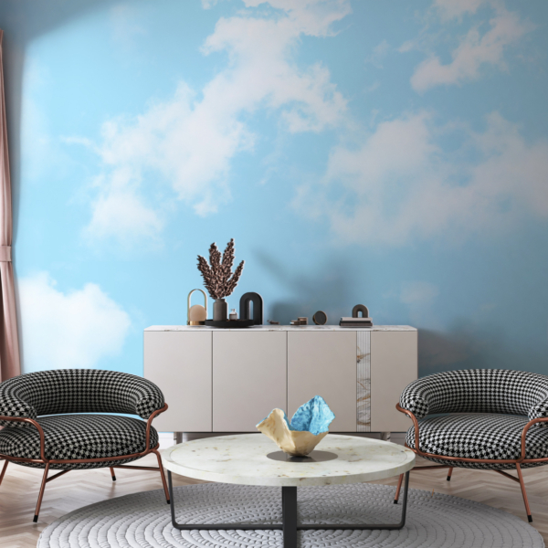 Wandmalerei Wolken am Himmel