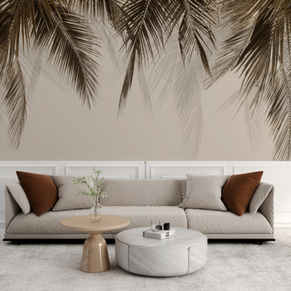 Fototapete Dark Long Leaves