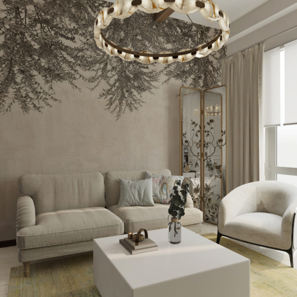 Fototapete Dunkle Zweige