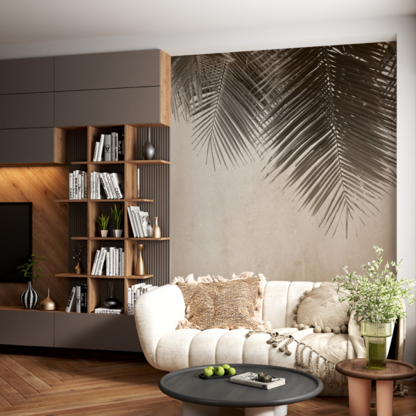 Fototapete Schwarze Palme