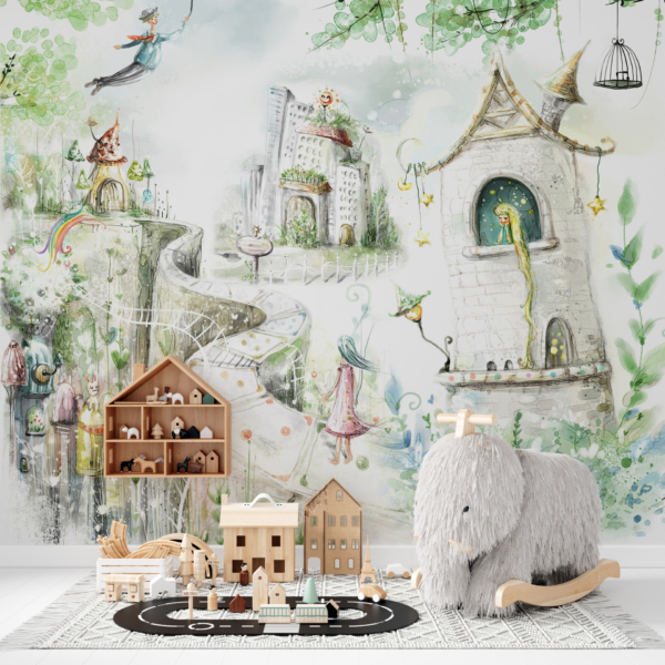 Wandmalerei Magic Road