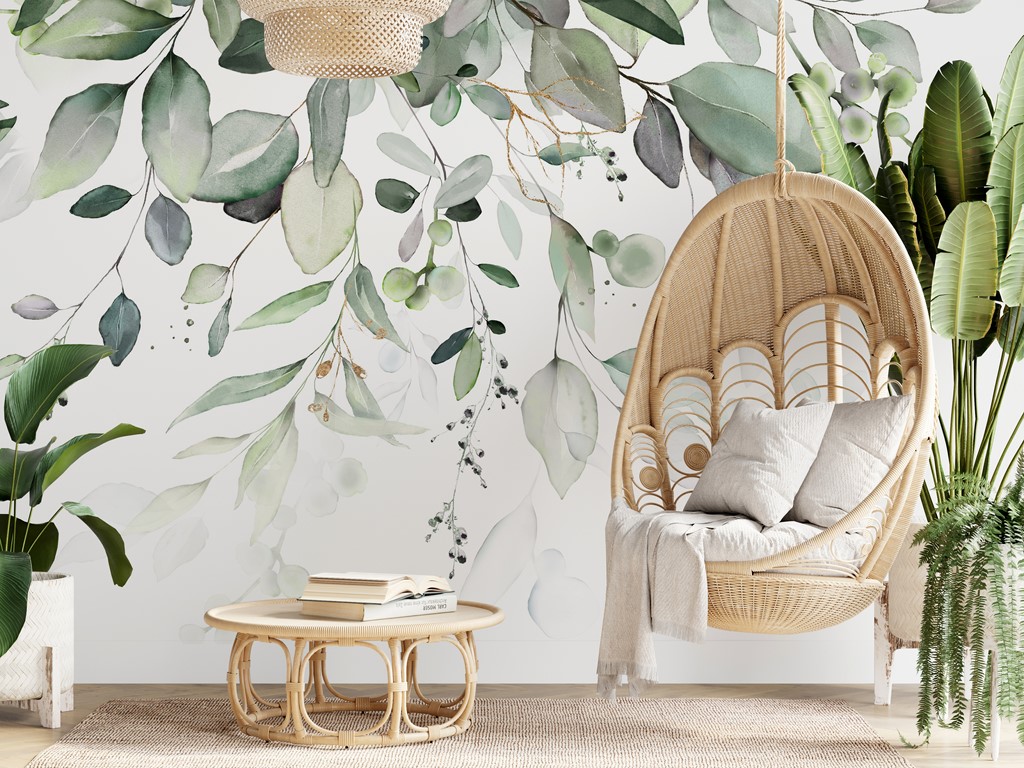 Fototapete Zarte Blätter