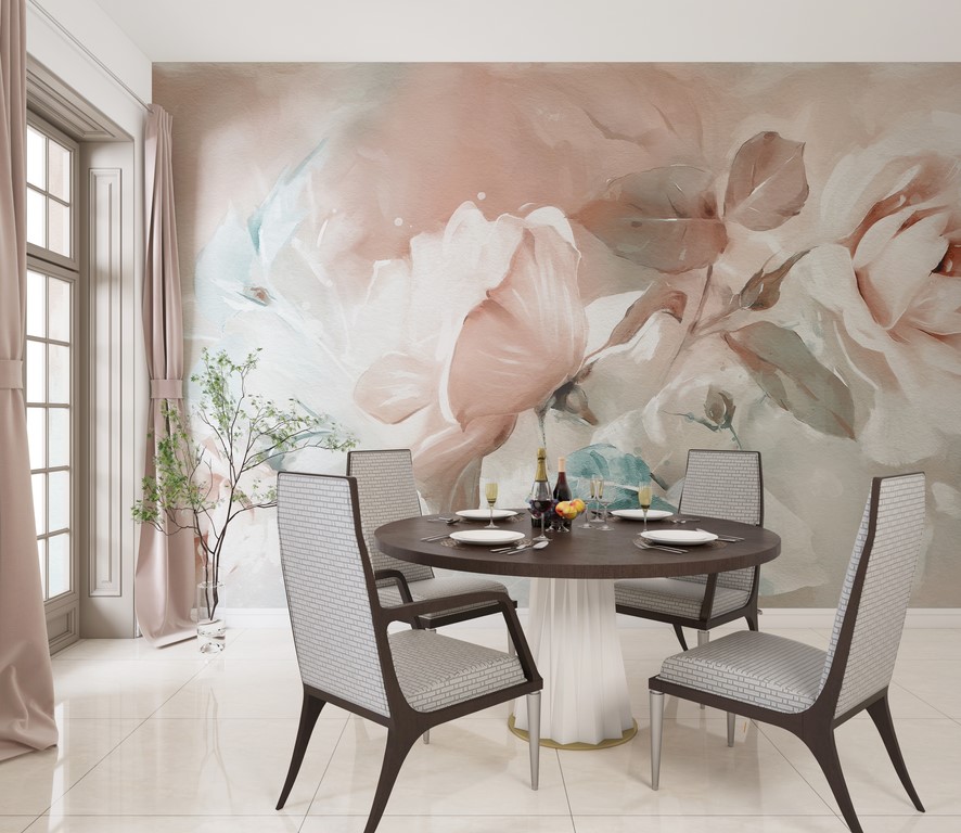 Fototapete Zarte Rosenblüten