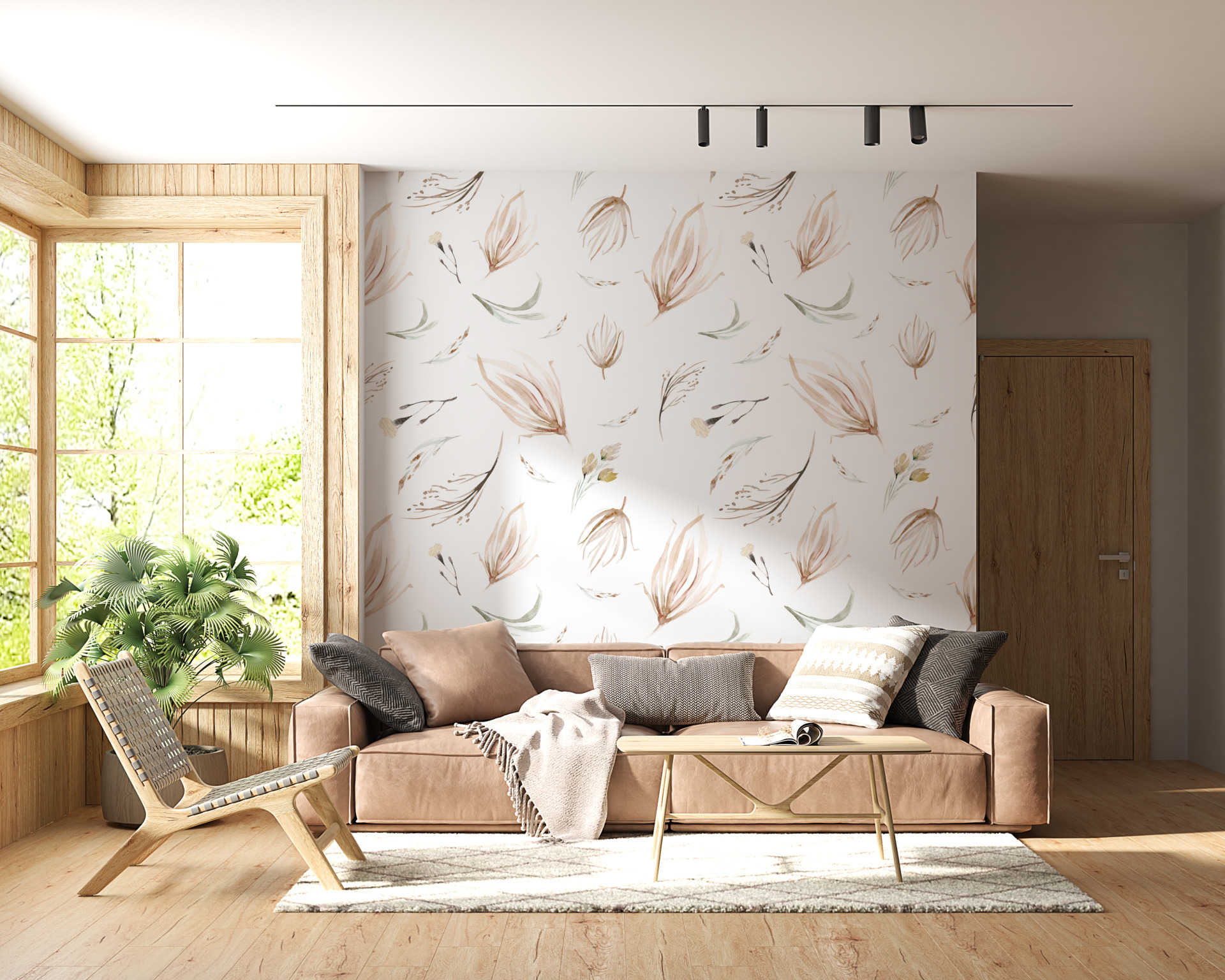 Fototapete Zartes Pflanzenmotiv