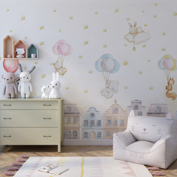 Hintergrundbild Luftballonregen