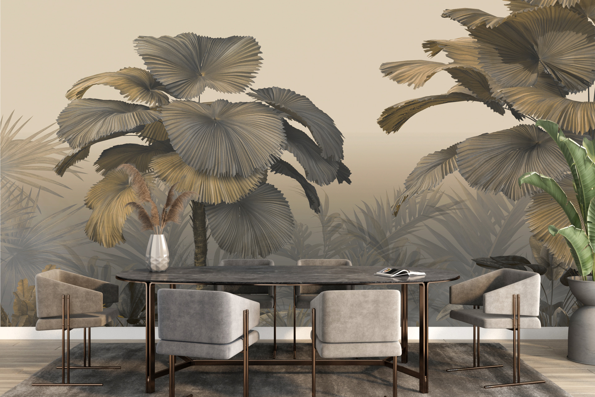 Photomural Tropische Bäume 3D