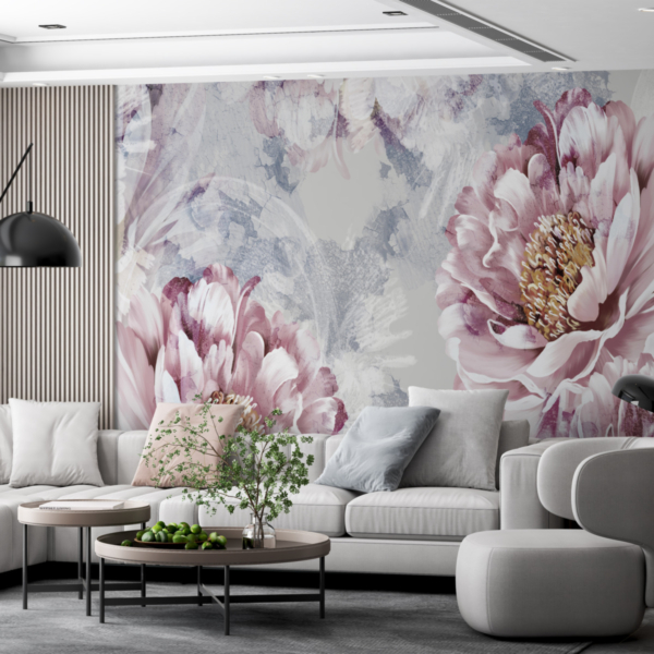 Fototapete Große Pfingstrosenblüten