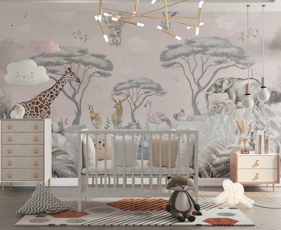 Fototapete Wildtiere für Kinder