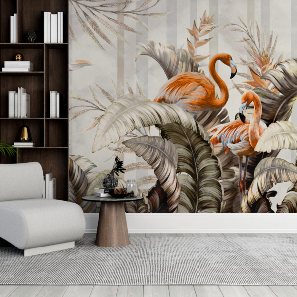 Exotische Vögel Tapete