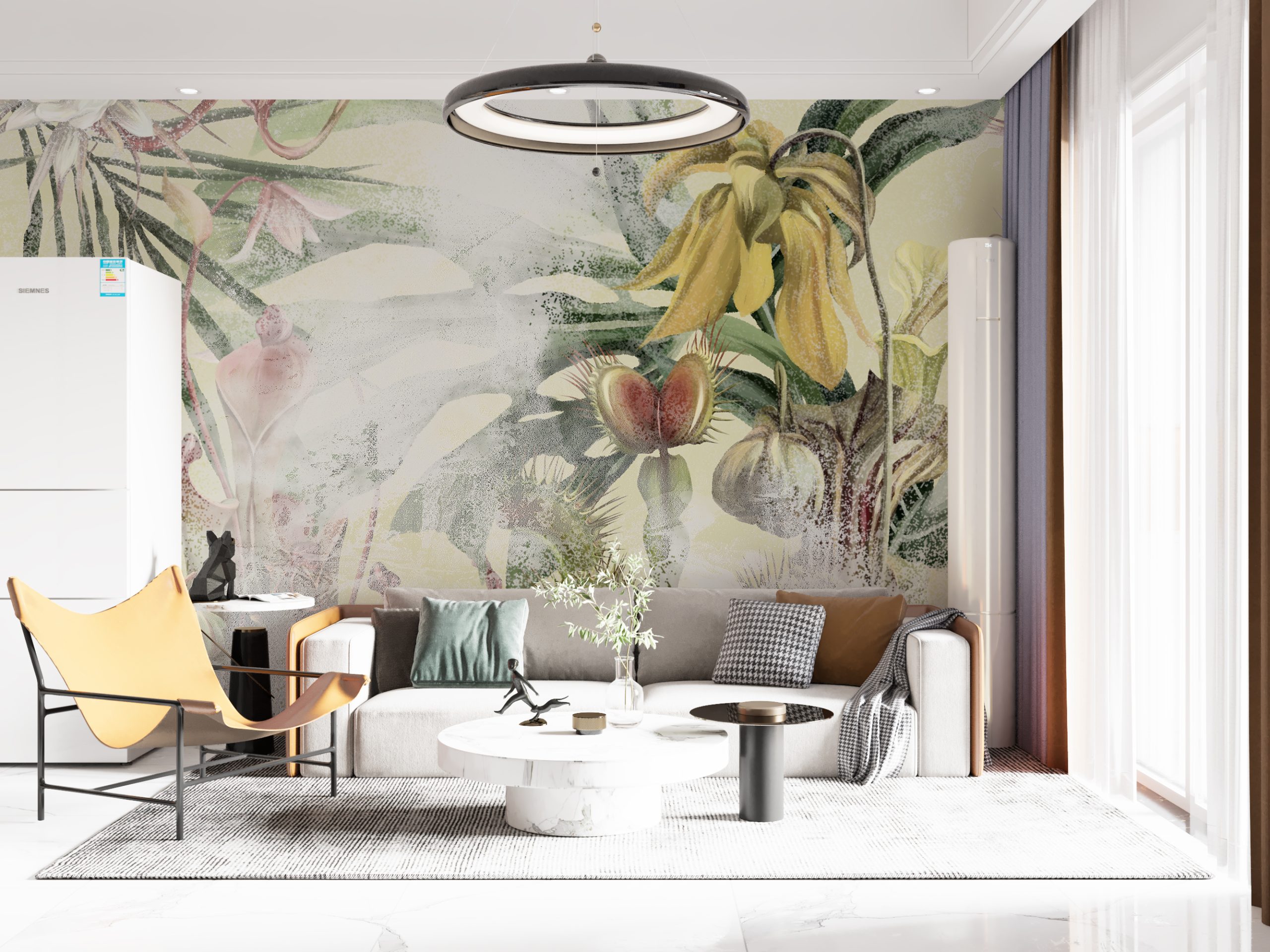 Wandgemälde Exotische Pflanzen