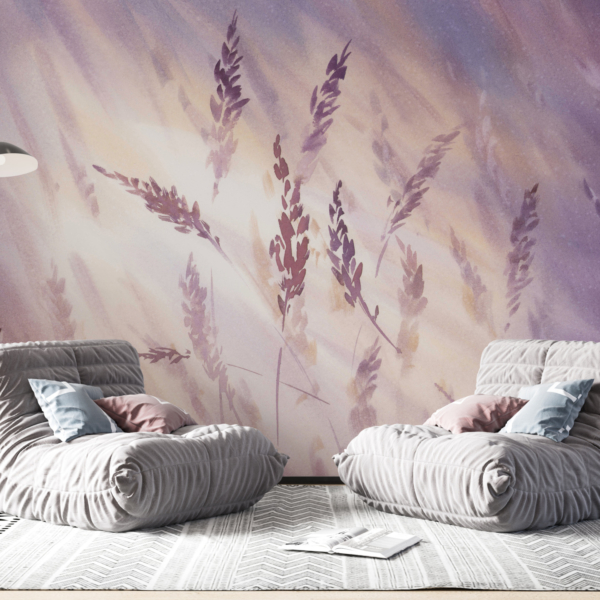 Fototapete Purple Grass Vibrancy