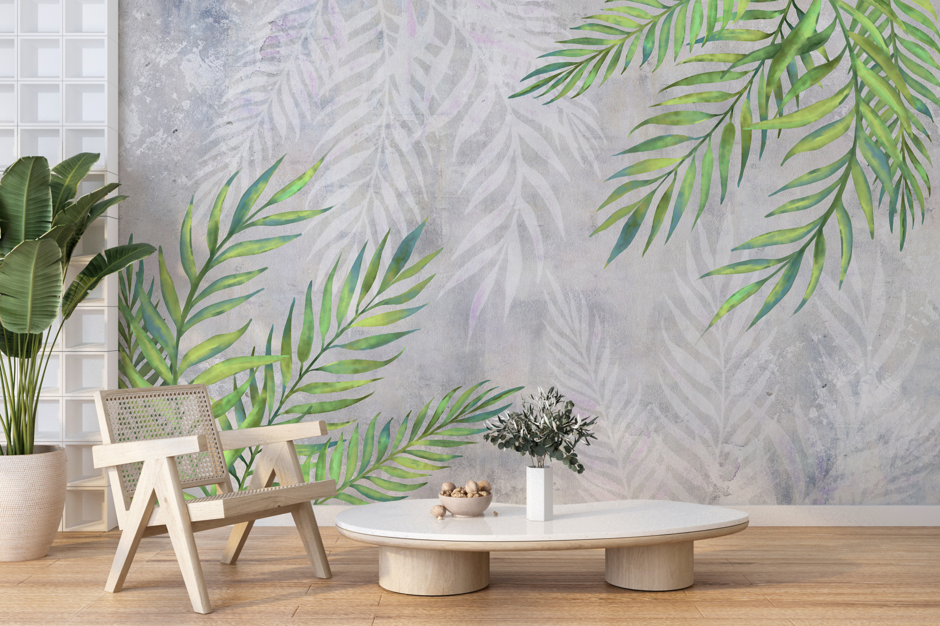 Tapete Palmzweige