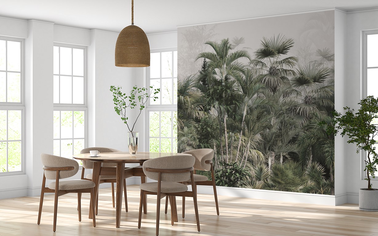 Photomural Dichte tropische Pflanzen