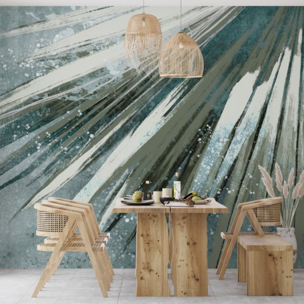 Wandmalerei der hellen Strahlen