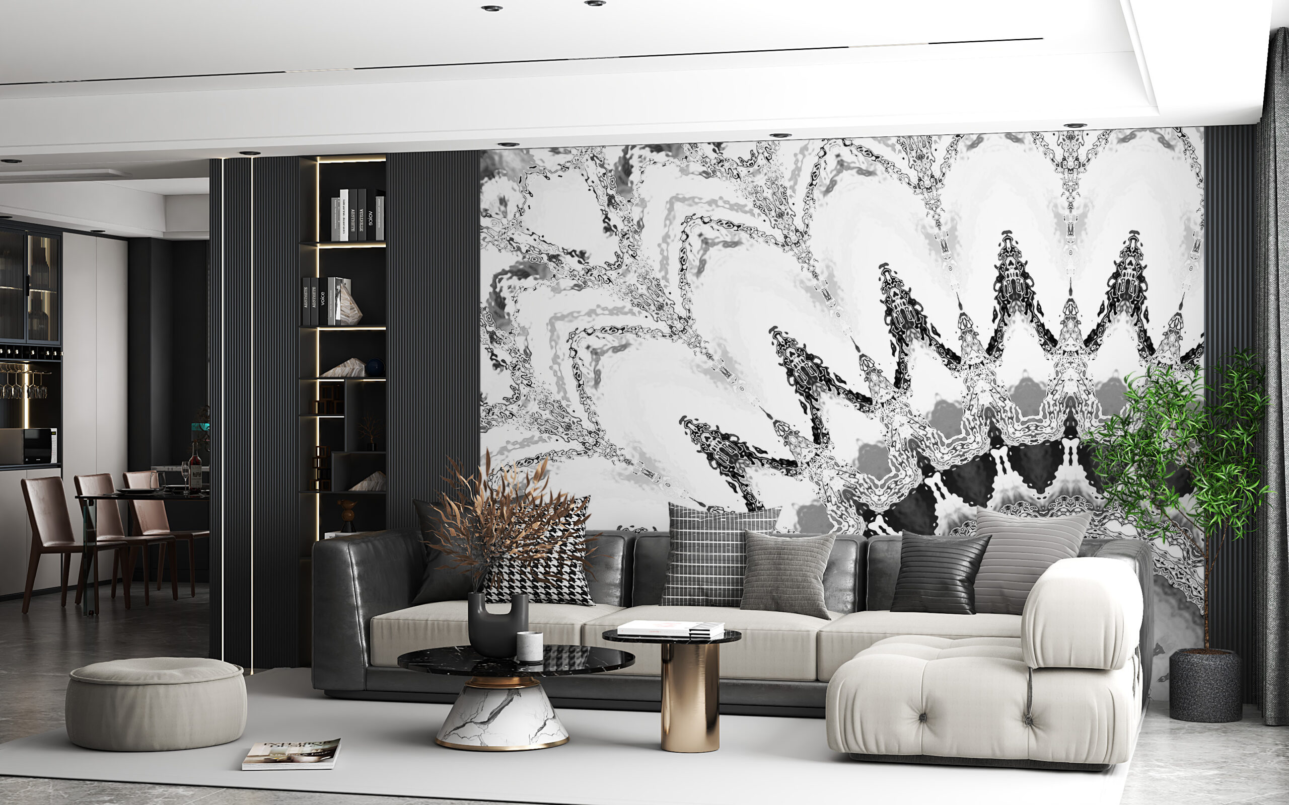 Wandgemälde Kaleidoskop