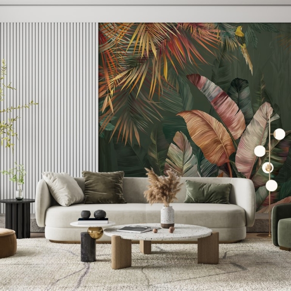 Fototapete Buntes tropisches Laub