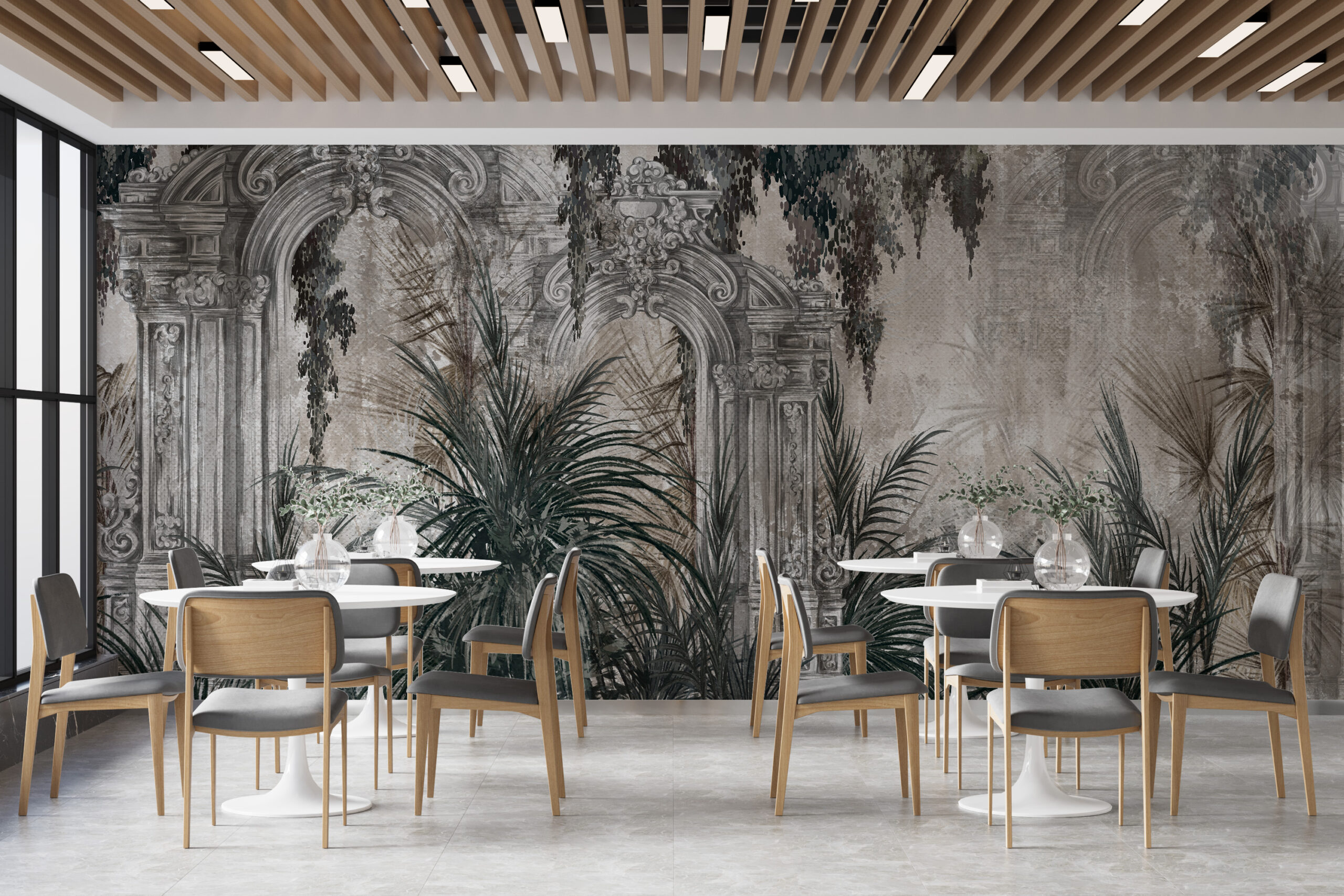 Mauersäulen im Dschungel