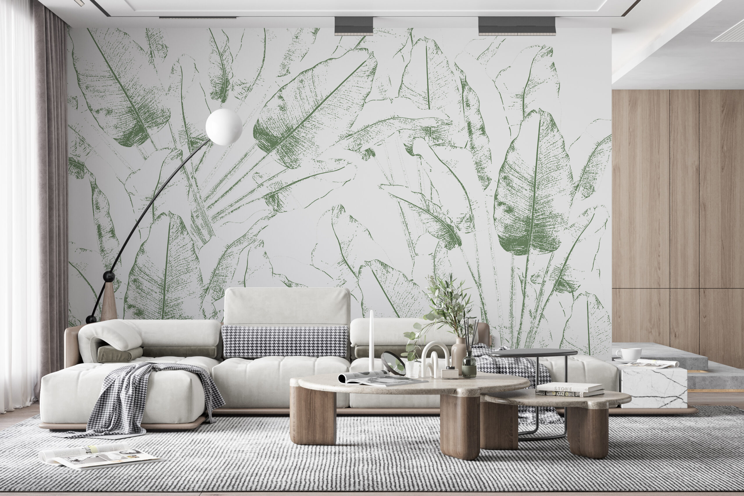 Wandbild mit Feigenblattumriss