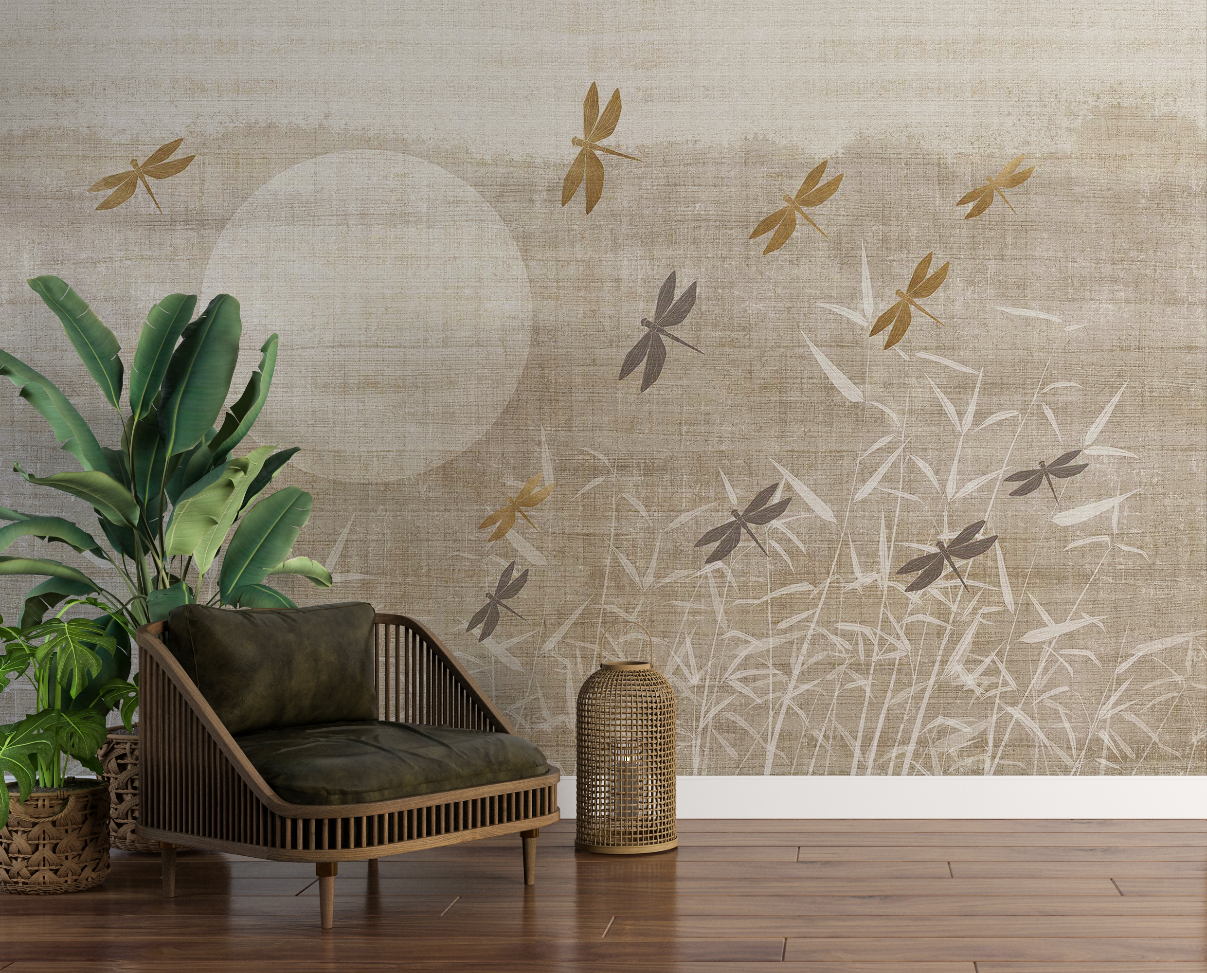 Fototapete Wiese auf Leinwand