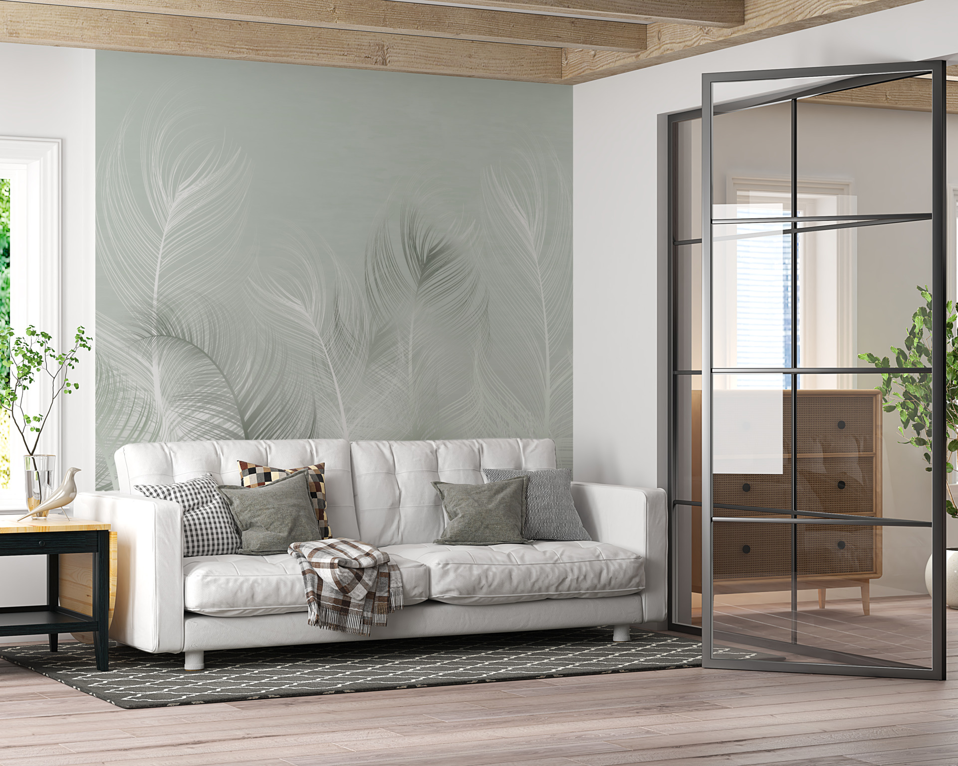 Fototapete Leichtigkeit der Federn