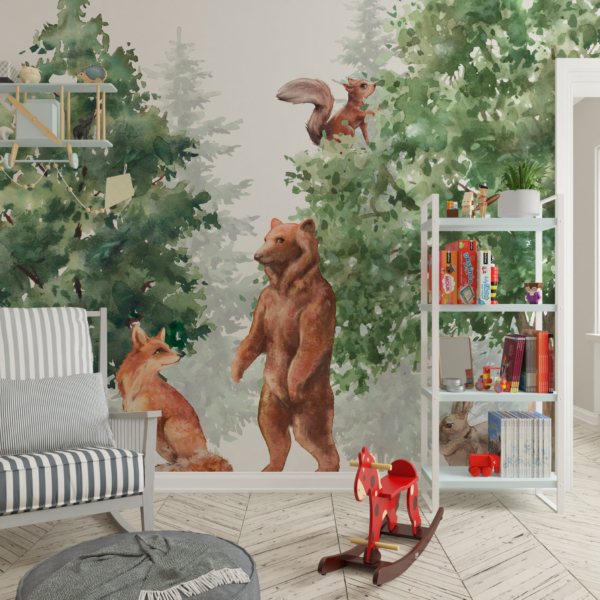 Fototapete Waldspiel