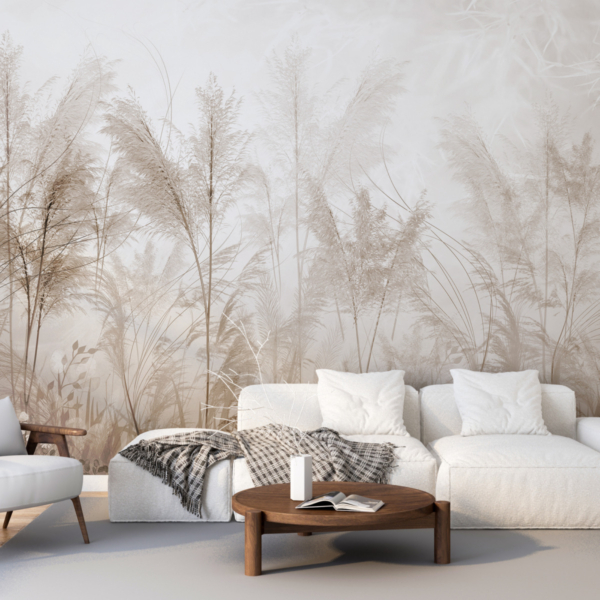 Wandmalerei Wald Wind