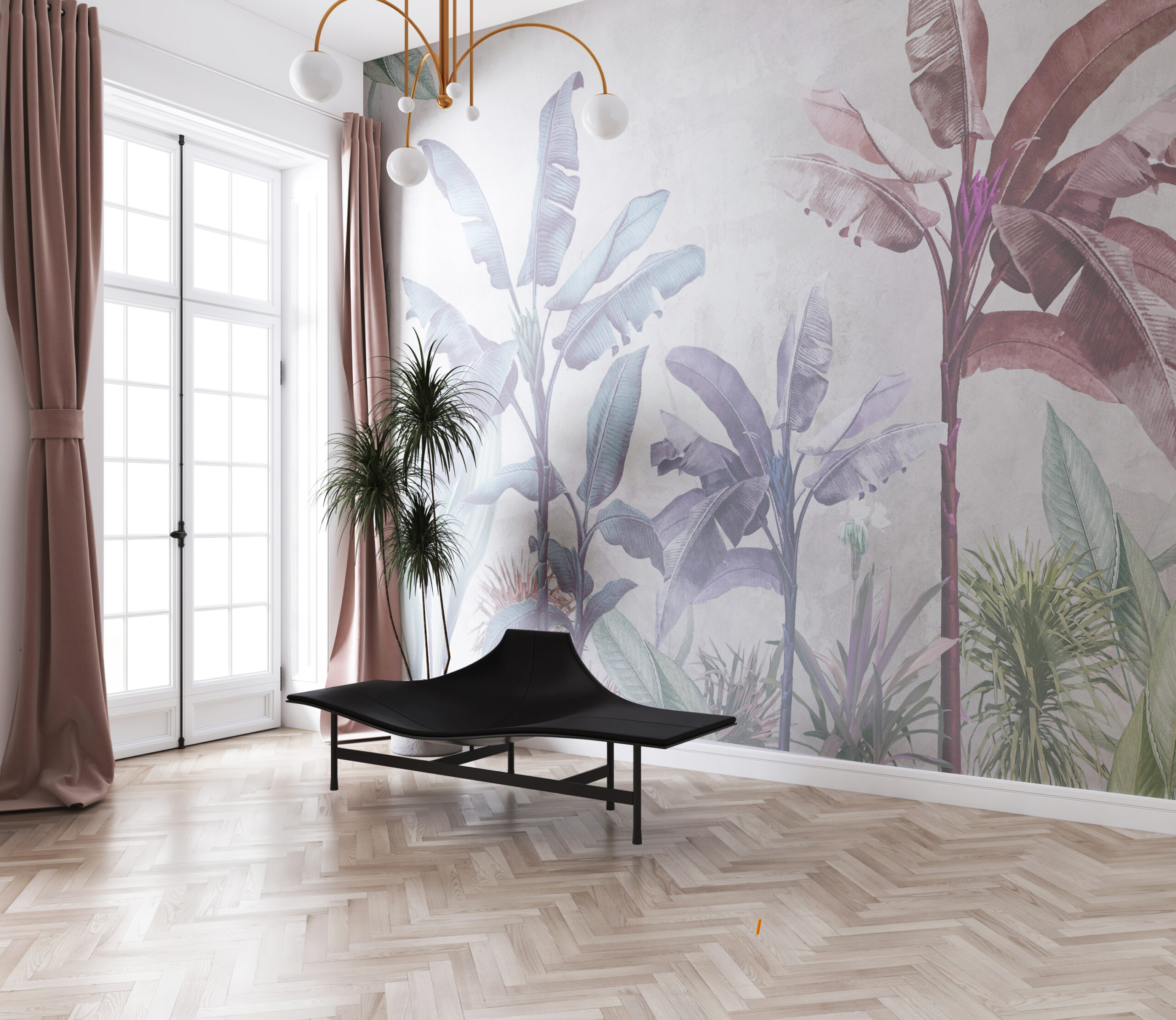 Fototapete Bananenblätter